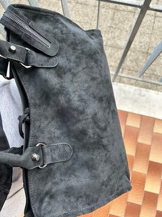 City bag scamosciata Black 40x25 vintage Y2k
