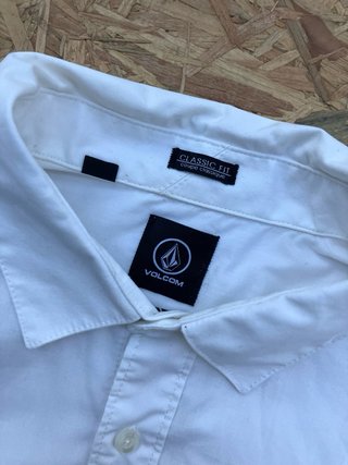 Camisa Volcom Blanca Manga Corta M