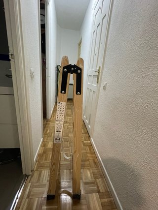Escalera de madera plegable