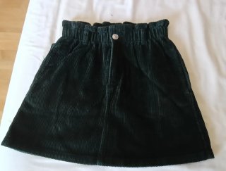 Falda de pana rosa Zara