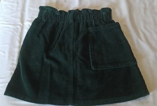 Falda de pana rosa Zara