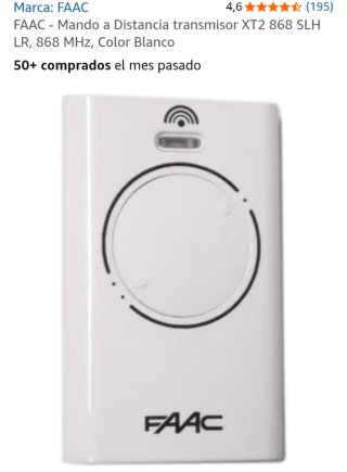 Mando FAAC XTO2-XT04 433-868