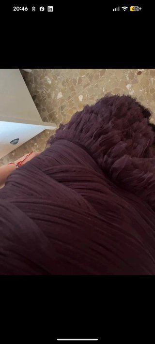 Vestido Pronovias Tul Morado