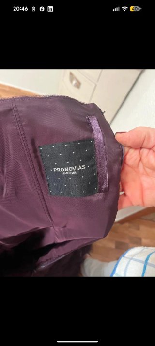 Vestido Pronovias Tul Morado