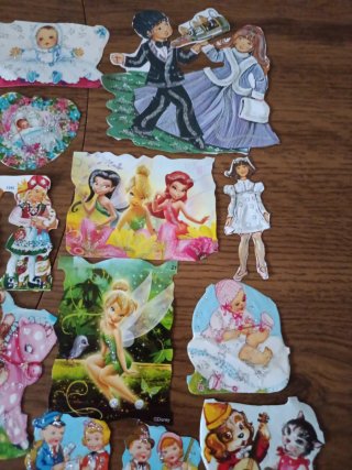 Lote de cromos troquelados brillantes