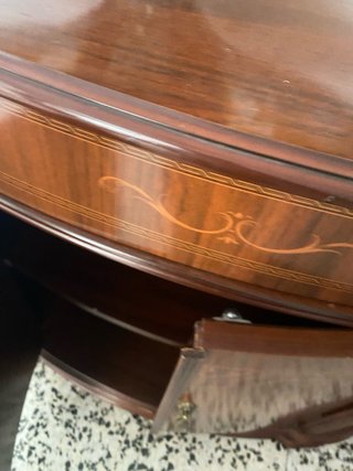 Mueble de entrada madera y cristal