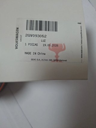 Luz V16 Osram Volkswagen 2GV093052