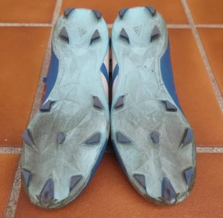 Zapatillas Fútbol Adidas Azul y Blanco