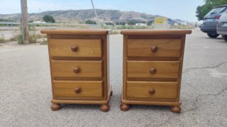 2 Mesitas de Noche Madera