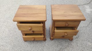 2 Mesitas de Noche Madera