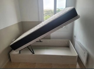 ✅Cama canapé abatible canapes de madera con envio