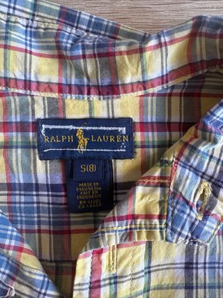 Camisa niño Ralph Lauren cuadros multicolor