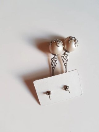 Bonitos Pendientes con perla