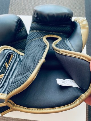 Guantes Boxeo Everlast Powerlock 2R Negro/Dorado