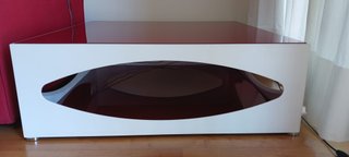 Mesa baja de cristal