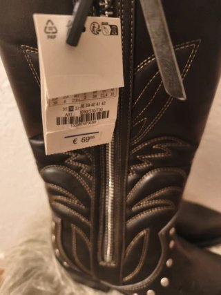 Botas Zara Talla 36 Marrón Nuevas