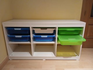 Mueble Almacenaje Juguetes Blanco