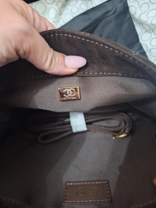 Borsa messenger scamosciata marrone