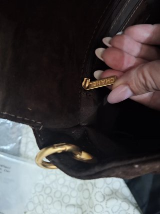 Borsa messenger scamosciata marrone