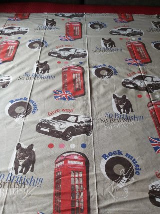 Set di 2 copriletto sing.  a tema Londra e New  Y.