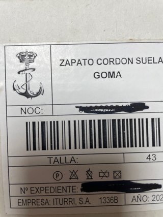 Zapato militar Iturri Talla 43