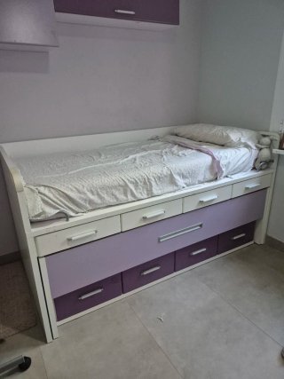 Cama nido 2m x 1m con 8 cajones y dos camas