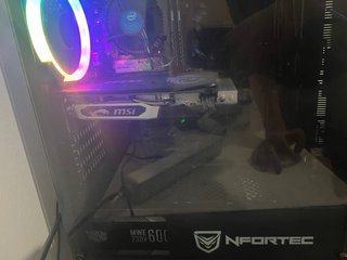 Torre PC Nfortec Negra con Luces LED Azules