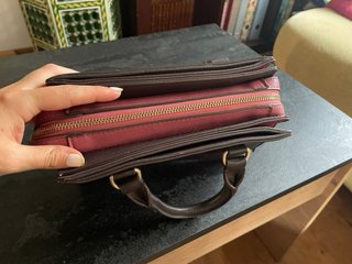 Bolso Zara Marrón y Rosa