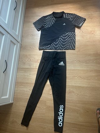 Conjunto Adidas Negro y Blanco