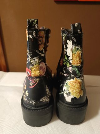 Botines florales negros Primark Talla 37
