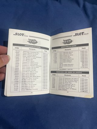 Lista de precios Scalextric