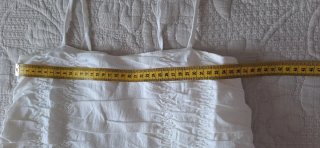 Vestido blanco ibicenco mujer volantes