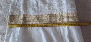 Vestido blanco ibicenco mujer volantes