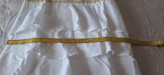 Vestido blanco ibicenco mujer volantes