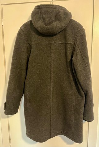 Abrigo Zara Gris con Capucha.