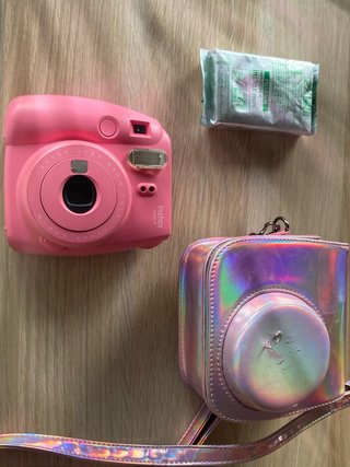 Cámara instantánea + funda + 18 fotos