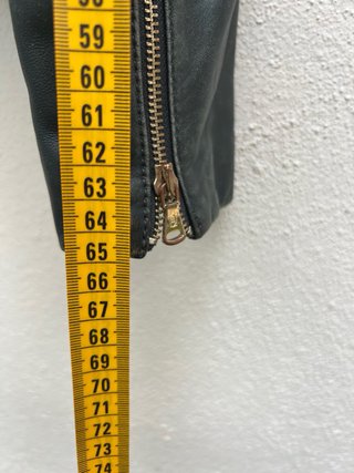 Chaqueta Piel Massimo Dutti Azul