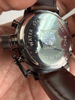 Reloj  Analógico-Digital Marrón