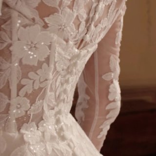 Vestido de Novia Blanco con Encaje.