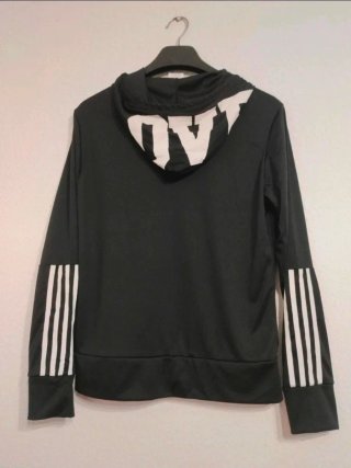 Conjunto Chándal Negro con Rayas Blancas