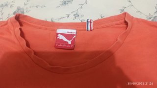 Camiseta Puma Talla XL Hombre Naranja