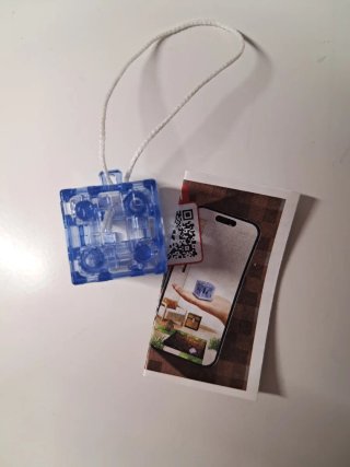 Cubo Minecraft Kinder Joy Azul