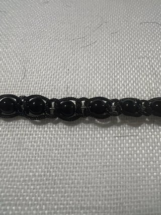Braccialetto Amima Acciaio Inox Pietre Nere