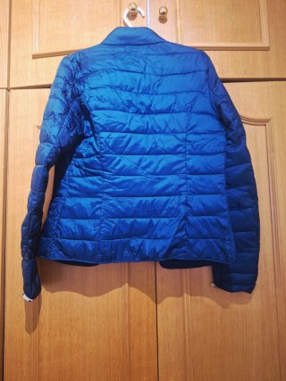 Chaqueta Top Queens azul forro lunares