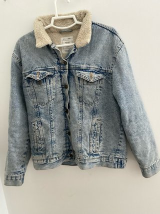 Chaqueta Vaquera Forrada Pull&Bear Talla L