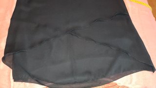 Falda larga negra