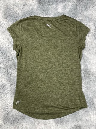 Camiseta Puma Técnica Verde Oliva Jaspeado