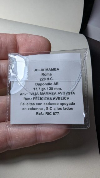 Dupondio Julia Mamea 228 d.C.