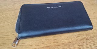Cartera Paco Martinez Negra Cremallera