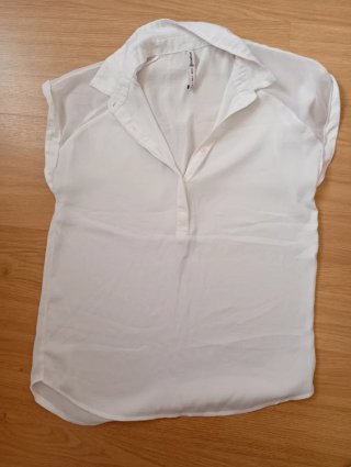 Blusa Stradivarius Blanca Talla S VENTA PERSONAL